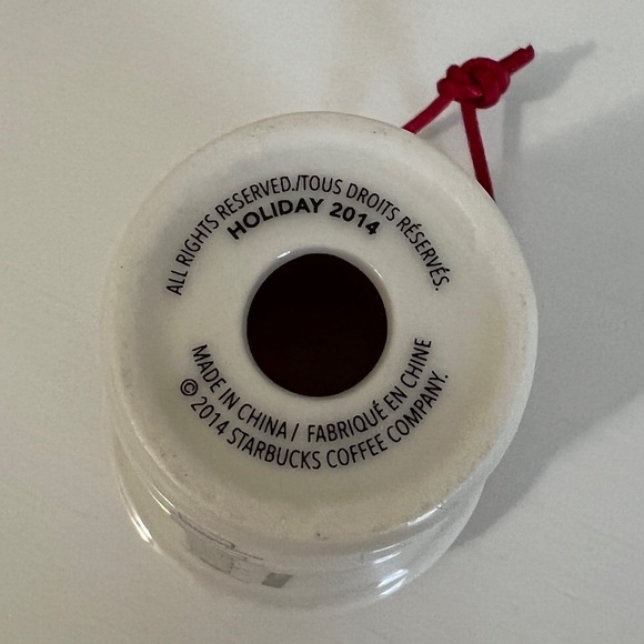 Starbucks Mini Coffee Cup Ornament 2014 - Picture 4 of 4